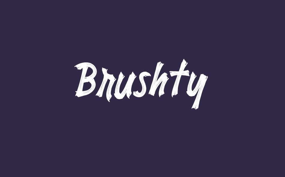 Brushty font big