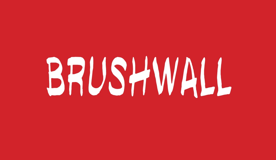 brushwall regular font big