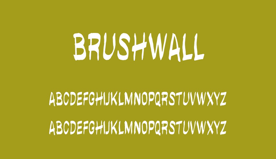 brushwall regular font
