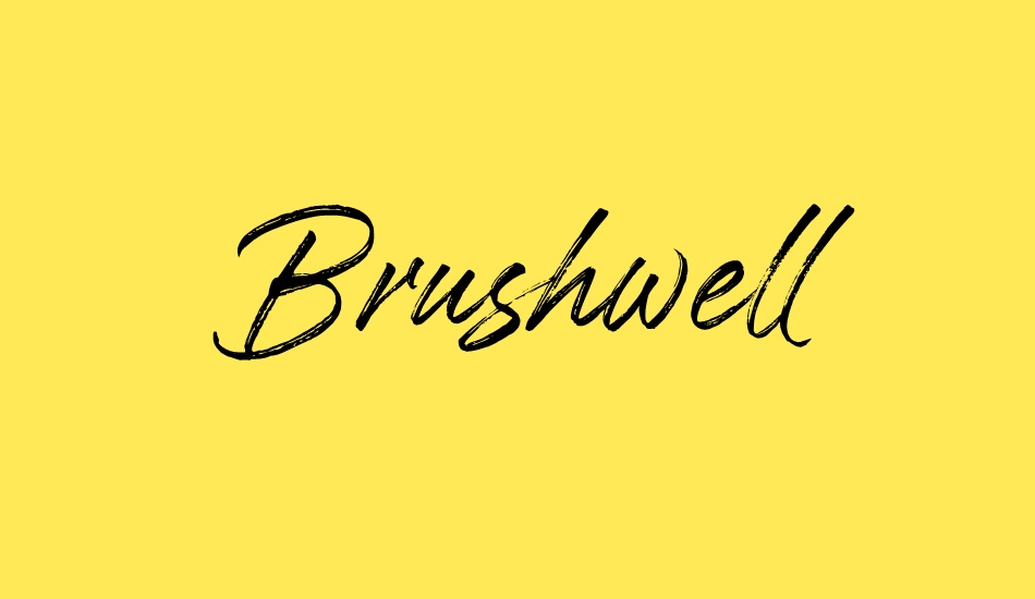 brushwell font big