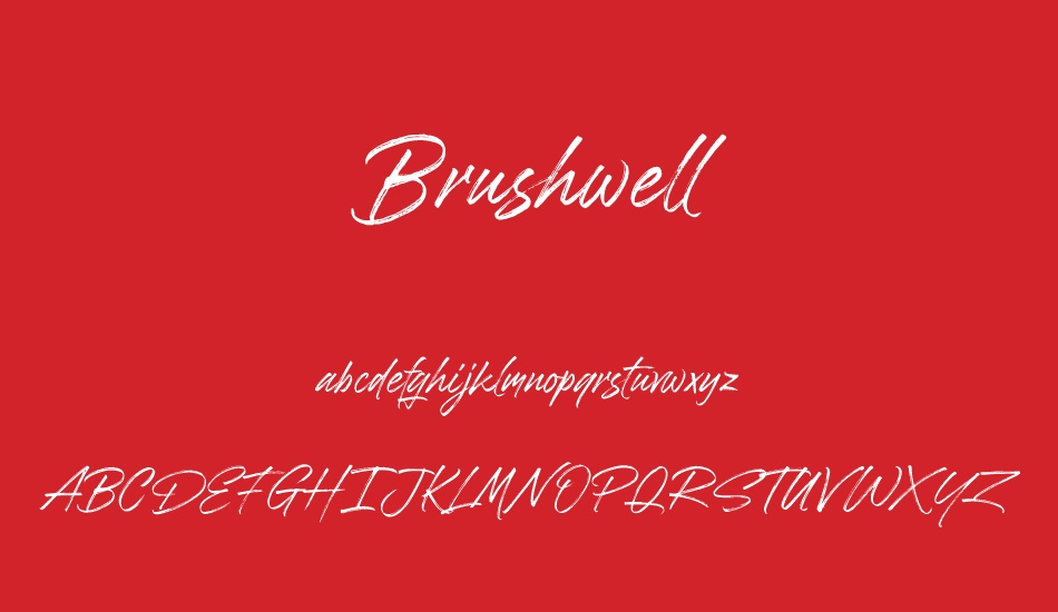 brushwell font