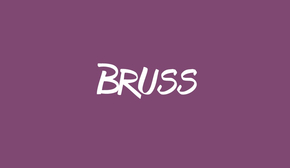 Bruss font big