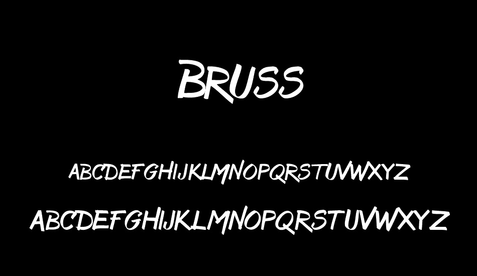 Bruss font