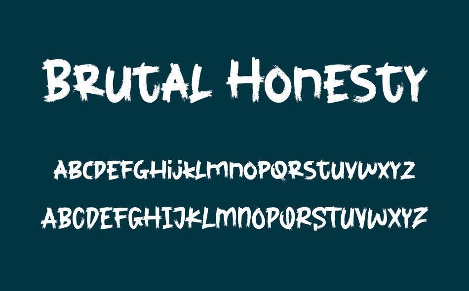 Brutal Honesty font