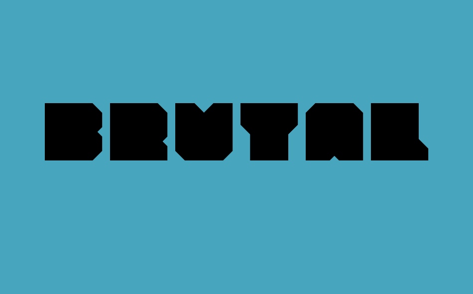 Brutalism font big