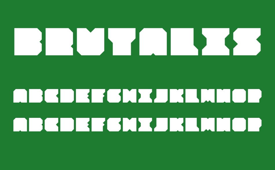 Brutalism font