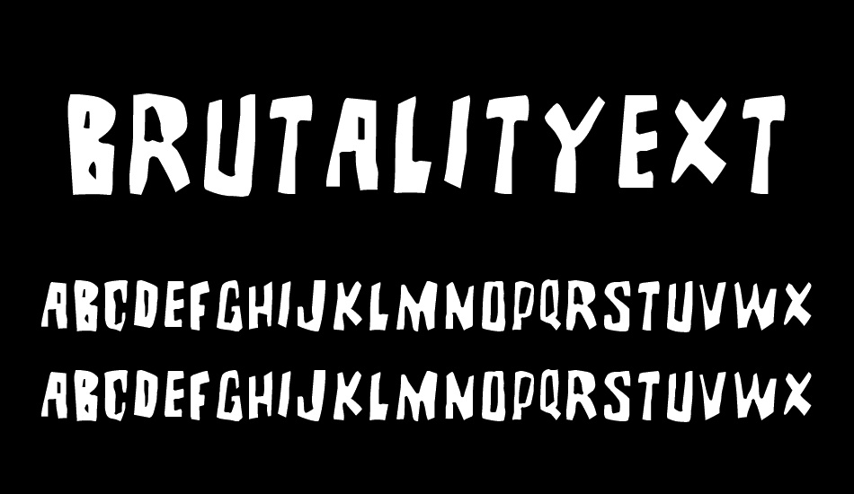 BrutalityExtra font