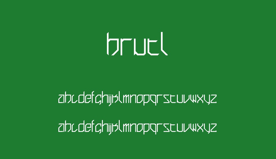 brutl font