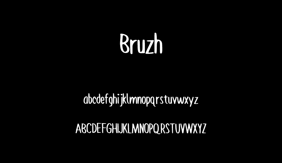 Bruzh font