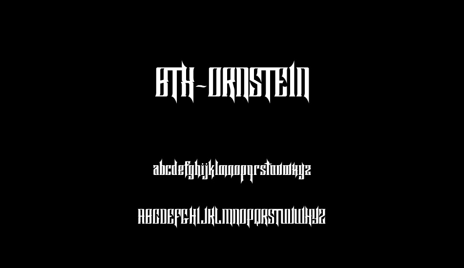 BTX-ORNSTEIN font