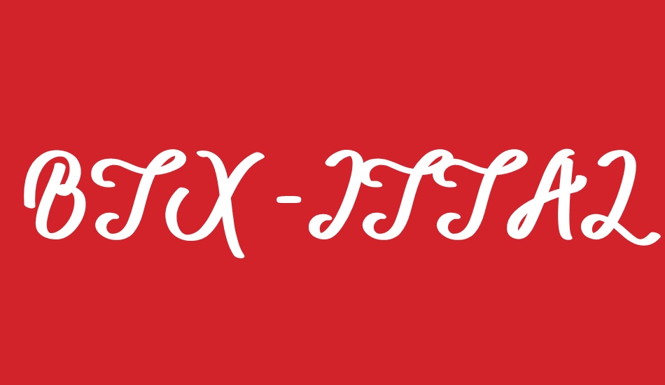 BTX-ITTALLY font big