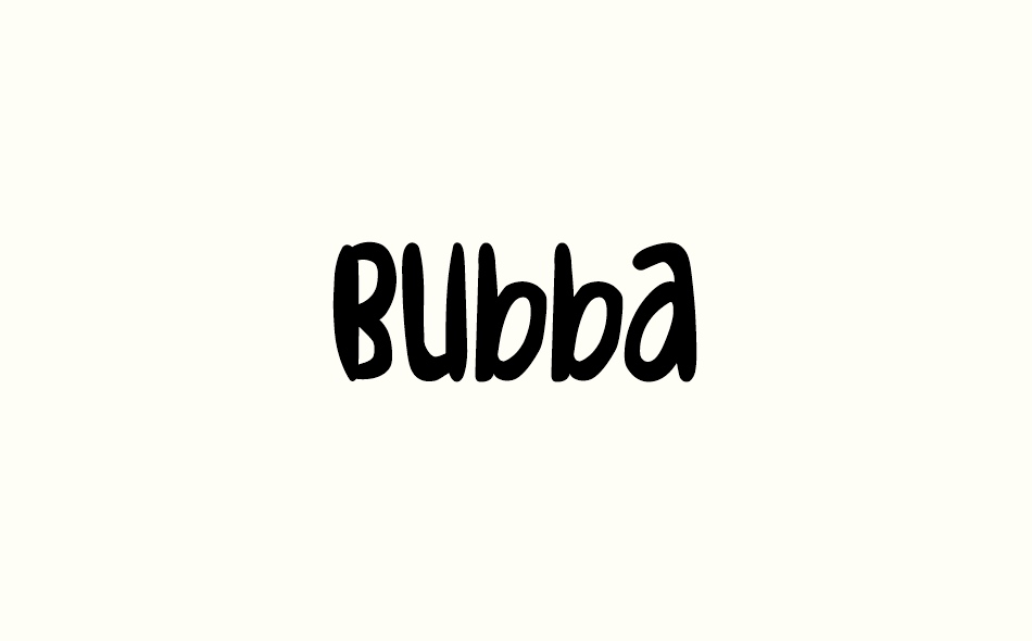 Bubba font big