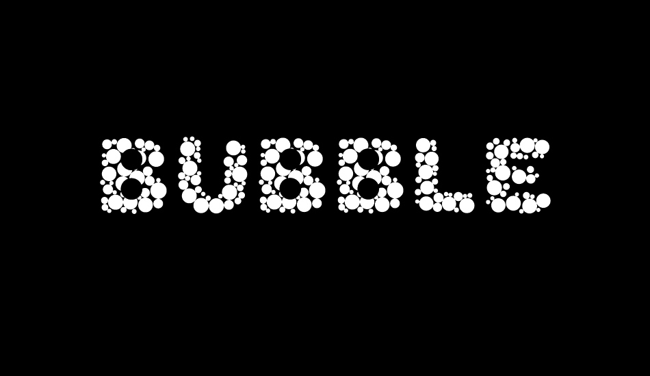 Bubble font big