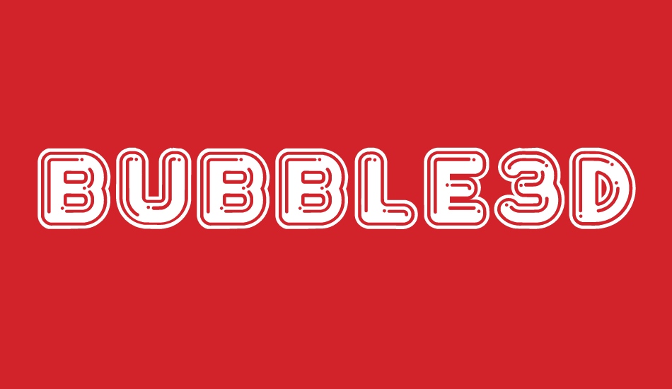 Bubble3D font big