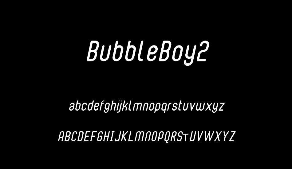 BubbleBoy2 font