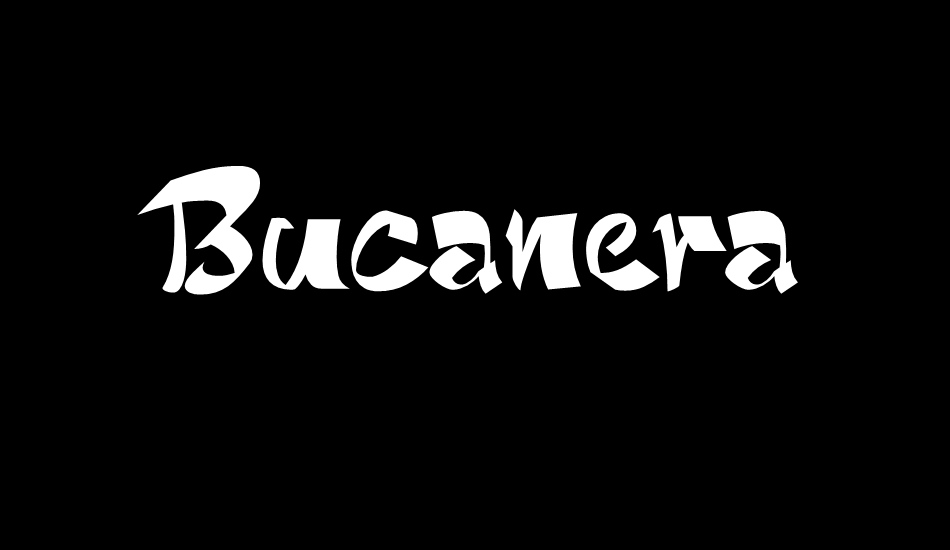 Bucanera font big