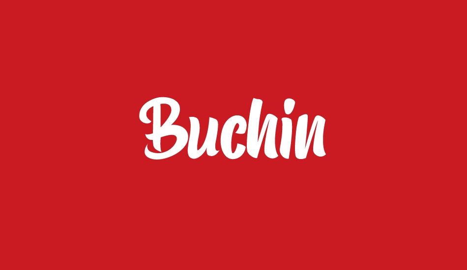 Buchin Free Personal Use Only font big