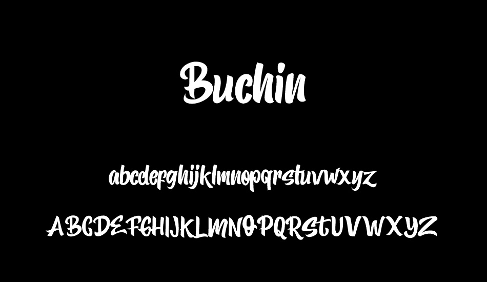 Buchin Free Personal Use Only font