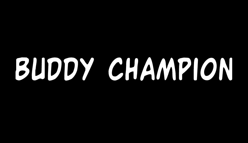 Buddy Champion Condensed font big