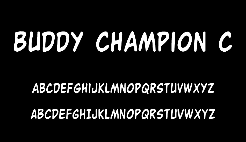 Buddy Champion Condensed font