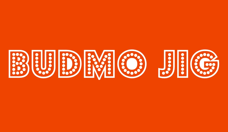 Budmo Jigglish font big