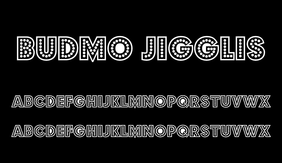 Budmo Jigglish font