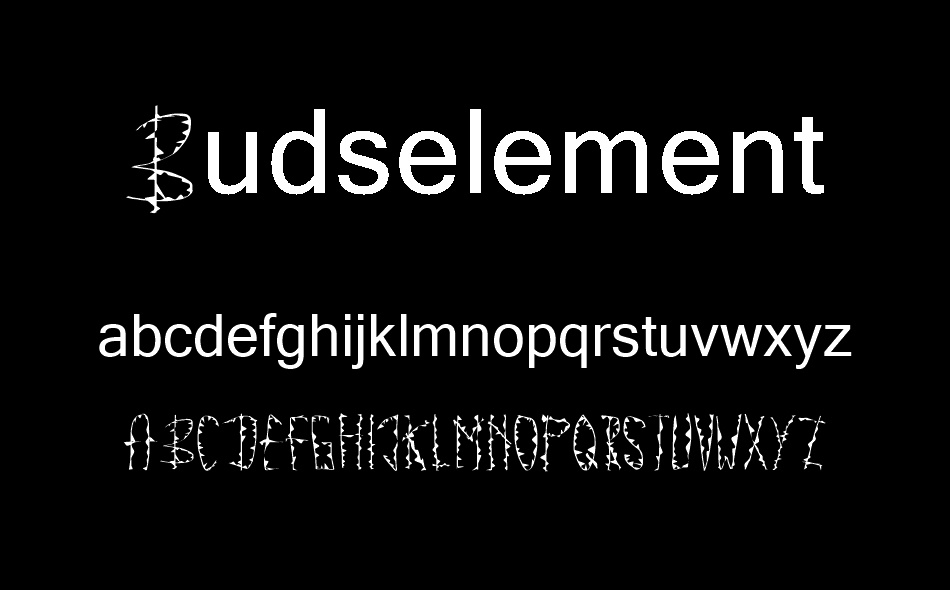 Buds Element font
