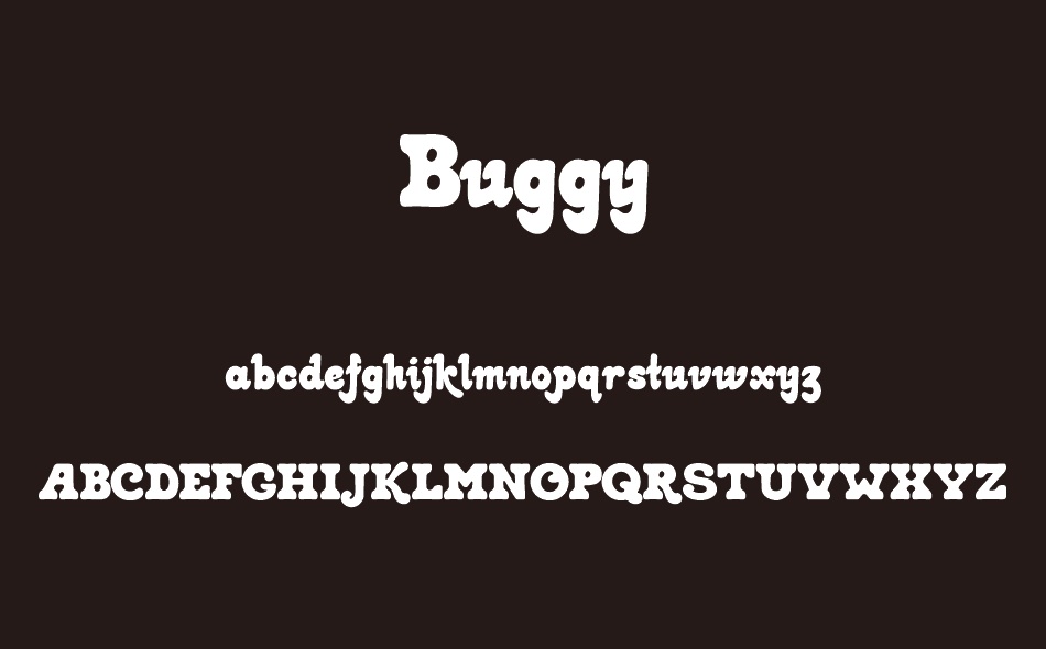 Buggy font