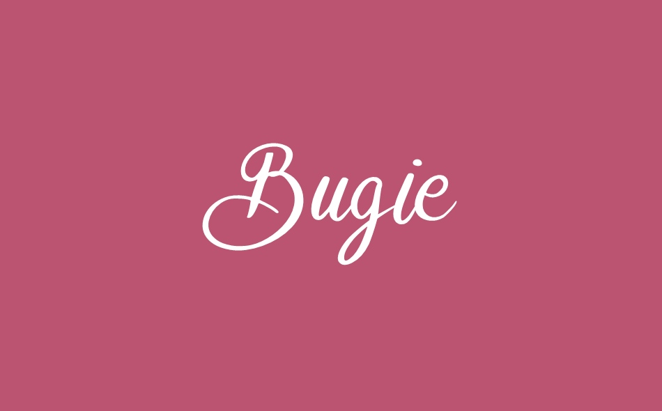 Bugie font big