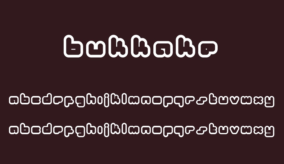 Bukkake font