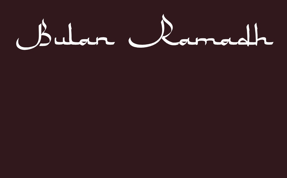 Bulan Ramadhan font big