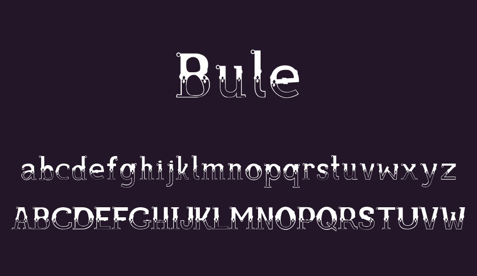 Bule font