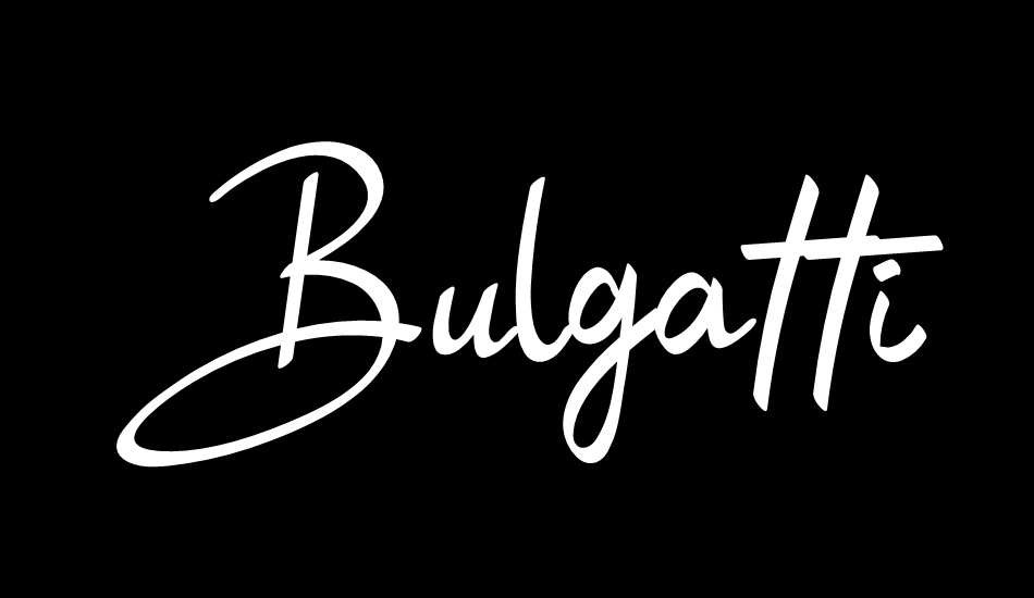 Bulgatti font big