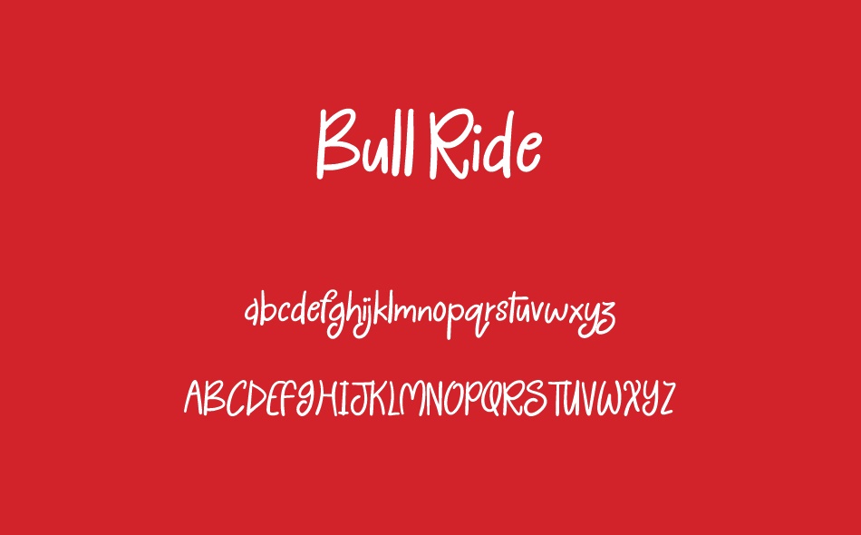 Bull Ride font