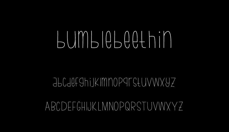 bumblebeethin font