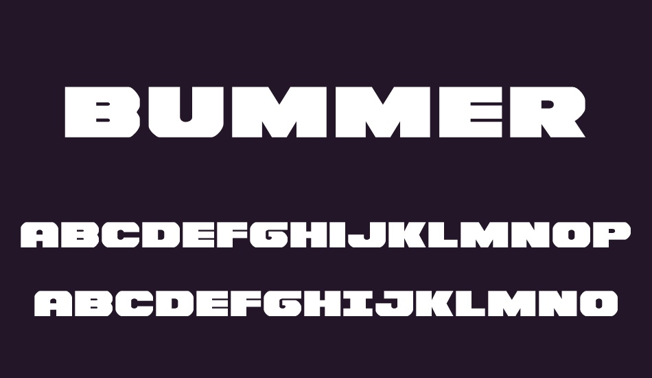 Bummer font