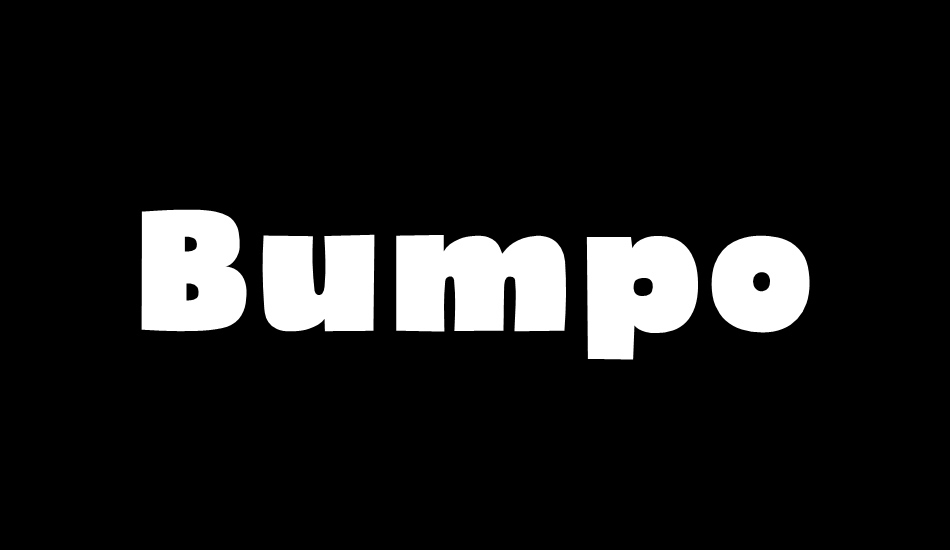 Bumpo font big