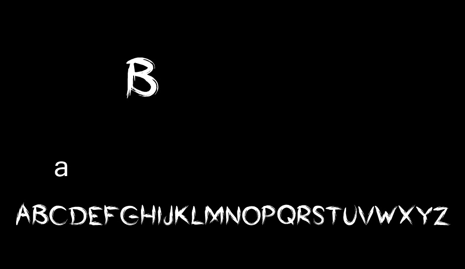 Bumrush font