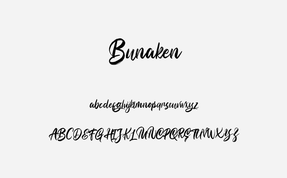 Bunaken font