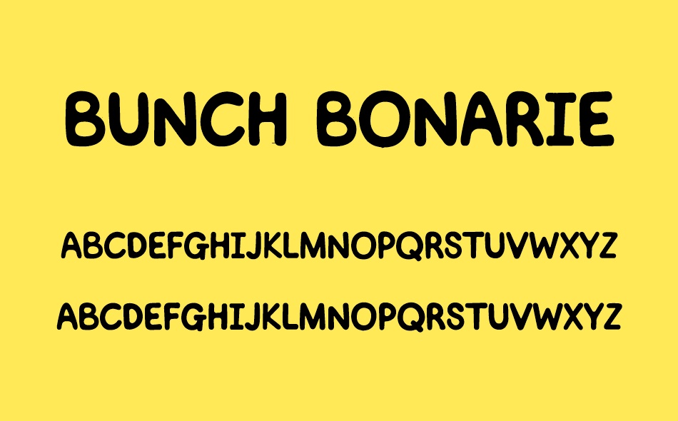 Bunch Bonarie font