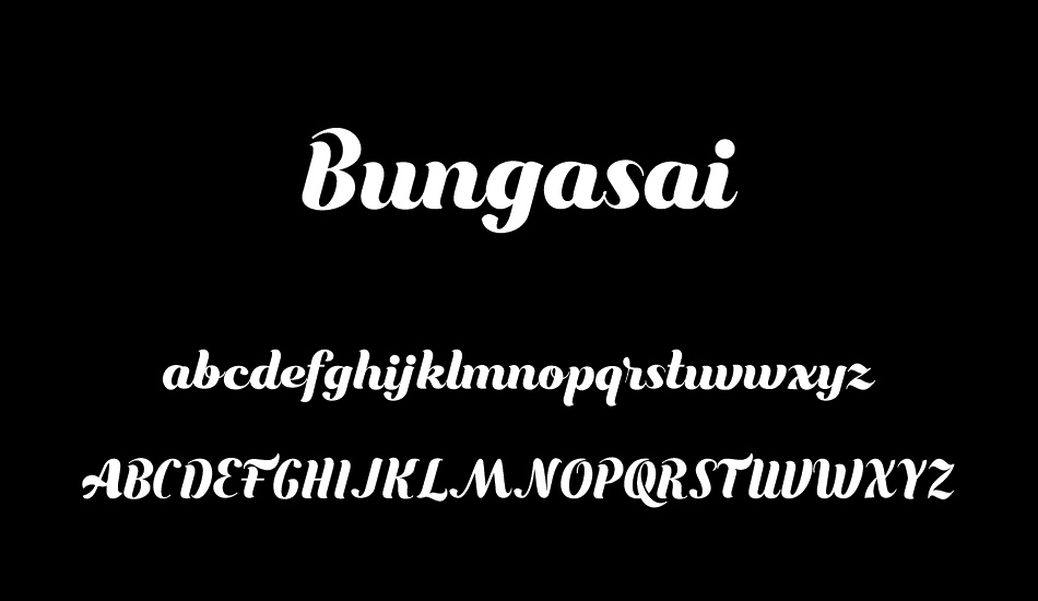 Bungasai font