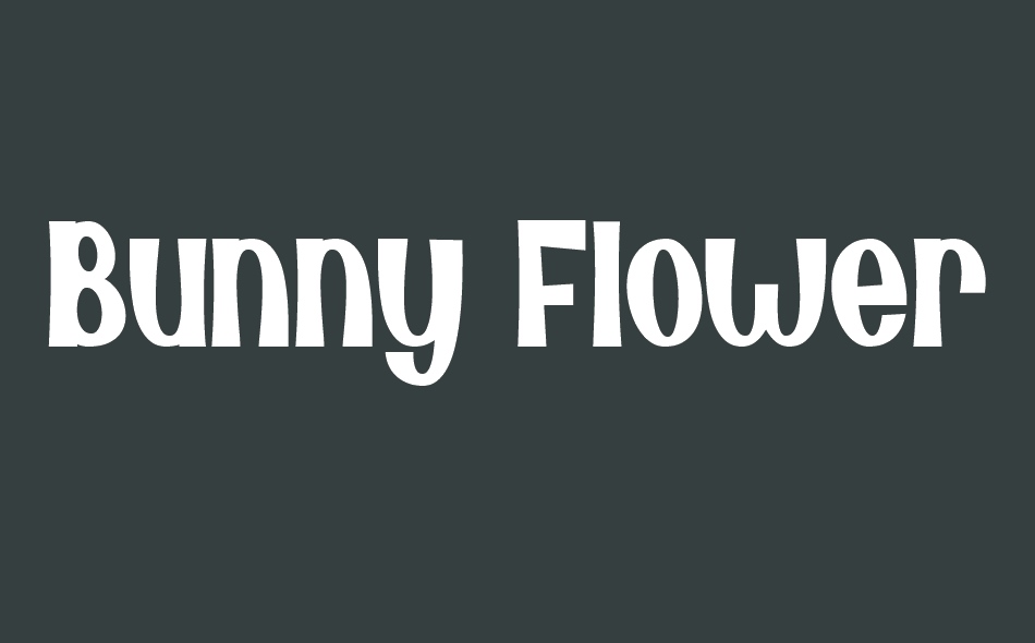 Bunny Flowers font big