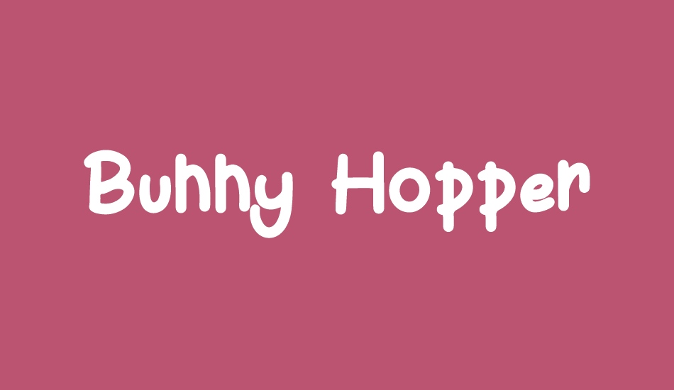 Bunny Hopper font big