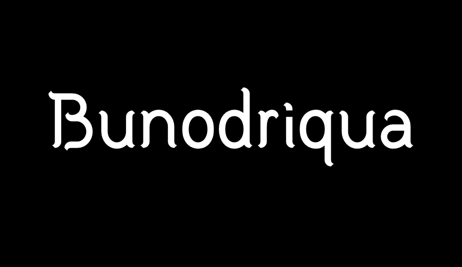 Bunodriqua font big