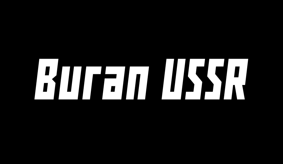 Buran USSR font big