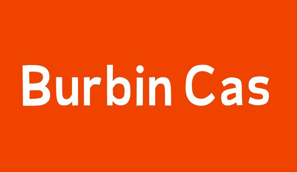 Burbin Casual NC font big