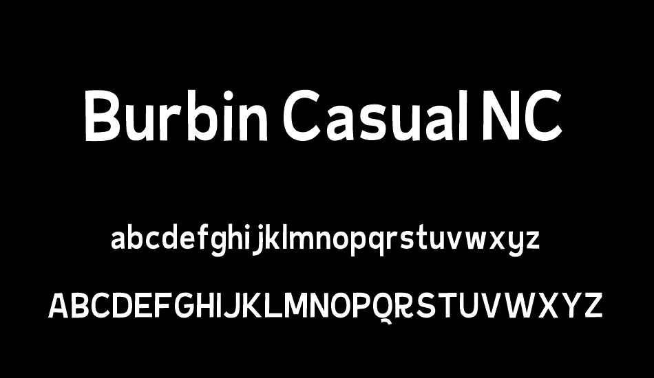 Burbin Casual NC font