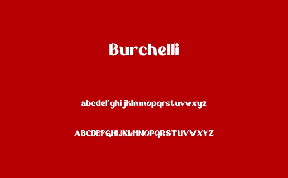Burchelli font