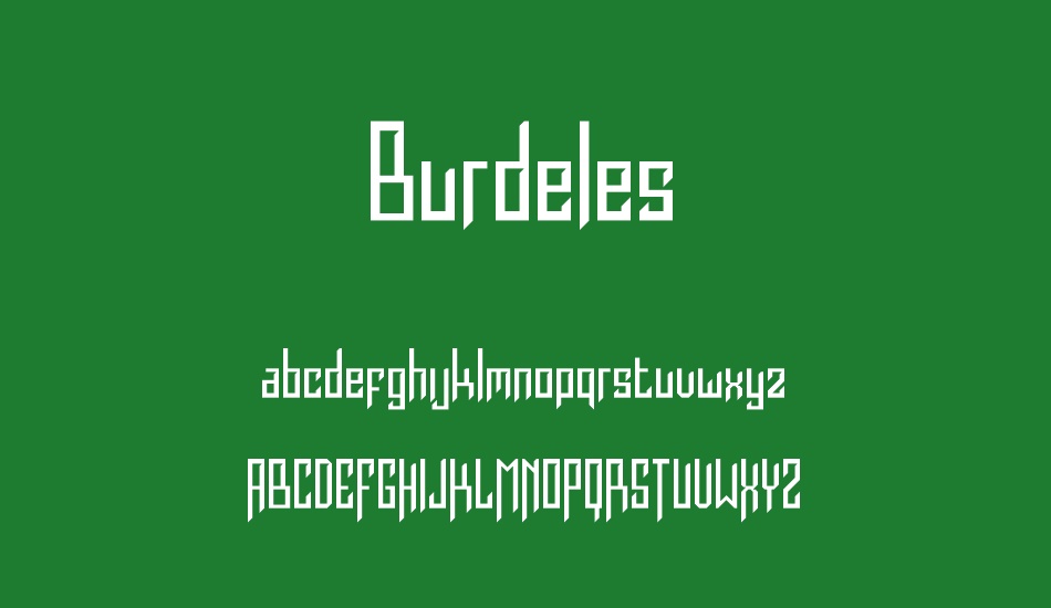 Burdeles font