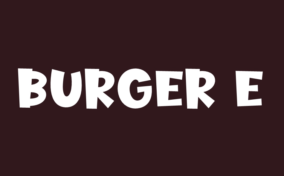 Burger Extra font big